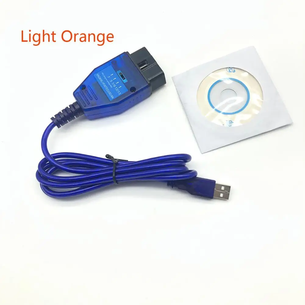 USB-кабель KKL OBD 2 FT232RL Chip VAG-COM 409 1 OBD2 OBDII диагностический сканер для VW Audi Seat Skoda |