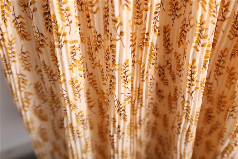 

2019 White Chiffon Dress Korean Floral Printing Ruffles Midi Dress Pleated Hem Elegant Party Vestidos