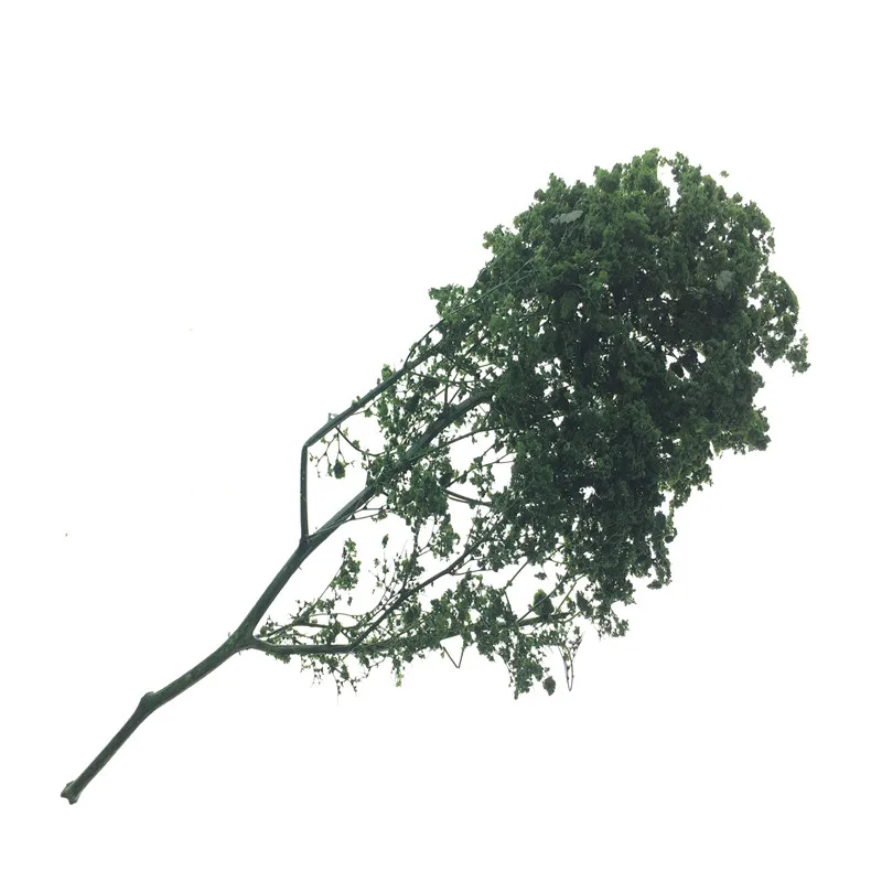 Моделирование здания растения DIY сцена Игрушка желтый зеленый поезд диорама