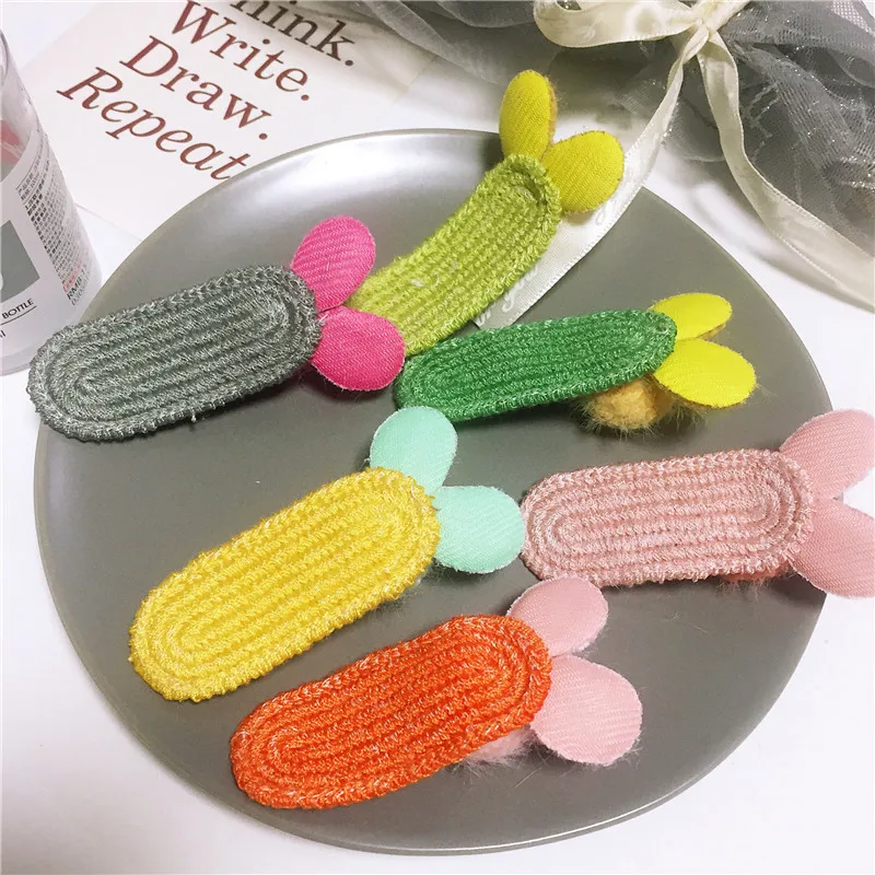 Сделай Сам зажим для волос Материал Новый Цвет Вязание BB мягкий полуготовая