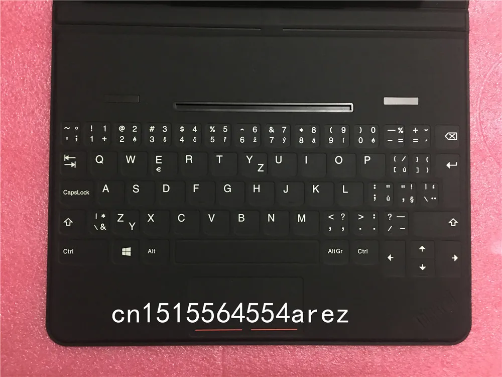 Czech 03X9045 Планшет lenovo ThinkPad 10 с сенсорной клавиатурой etymon, кожаный чехол, американский, японский, французский, болгарский, венгерский, финский, 03X9046 - Цвет: Czech 03X9045