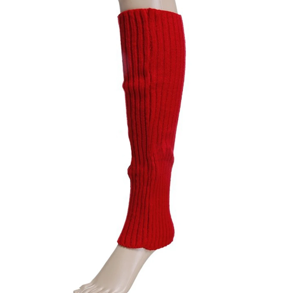 

Lovely Candy Color Knit Winter Leg Warmers Knee High Boot Socks for women