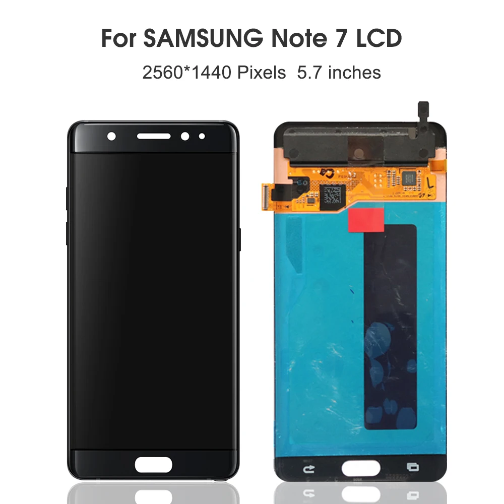 Оригинальный супер AMOLED ЖК дисплей для Samsung Galaxy Note7 Note 7 сенсорный экран дигитайзер