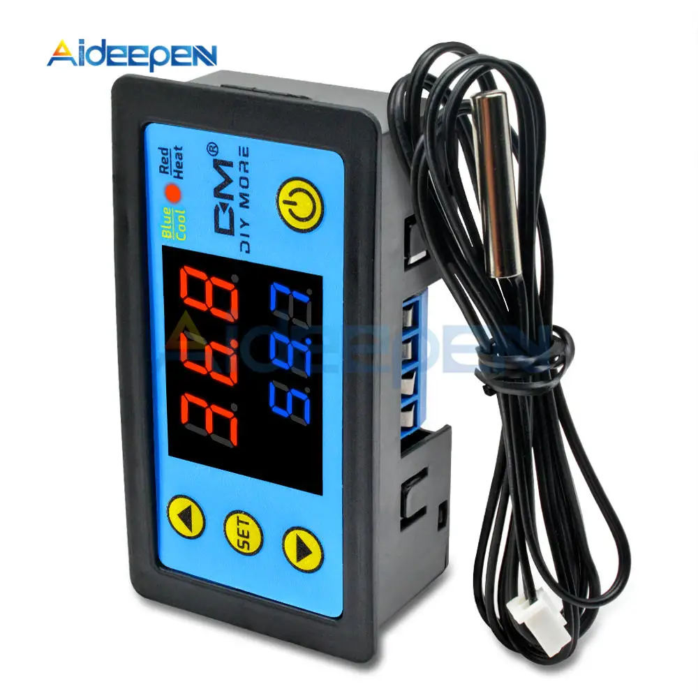 W3231 AC 110 V-220 V DC12V 24V Цифровой термостат регулятор температуры Измеритель Тестер Один/двойной дисплей Замена W3230