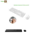 Оригинальная беспроводная клавиатура Miiiw, 104 клавиш, 2,4 ГГц, беспроводная Двойная модель, портативная клавиатура, мышь, набор для Windows 10, Mac, для Xiaomi