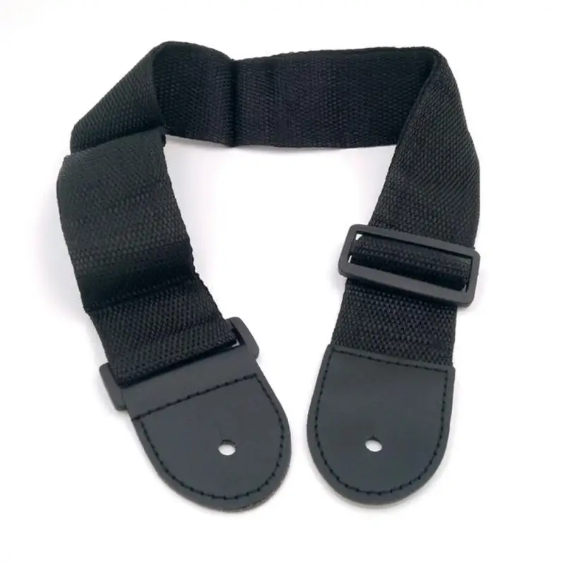 gitarre strap leder kopf einstellbare schulter gurt für gitarre elektrische gitarre bass gitarre teile zubehör schwarz neue free global ship