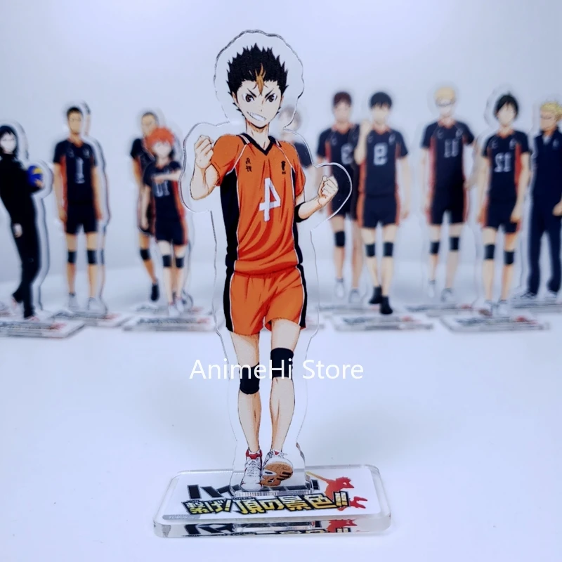 Yu Nishinoya Shoyo Hinata Tobio Kageyama Daichi Sawamura Tanaka экшн-фигурка Аниме Haikyuu! Акриловая детская