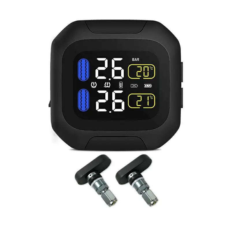 Водонепроницаемый Мотоцикл tpms датчик давления в шинах в режиме реального времени беспроводной мини внешний/внутренний датчик система контроля давления в шинах