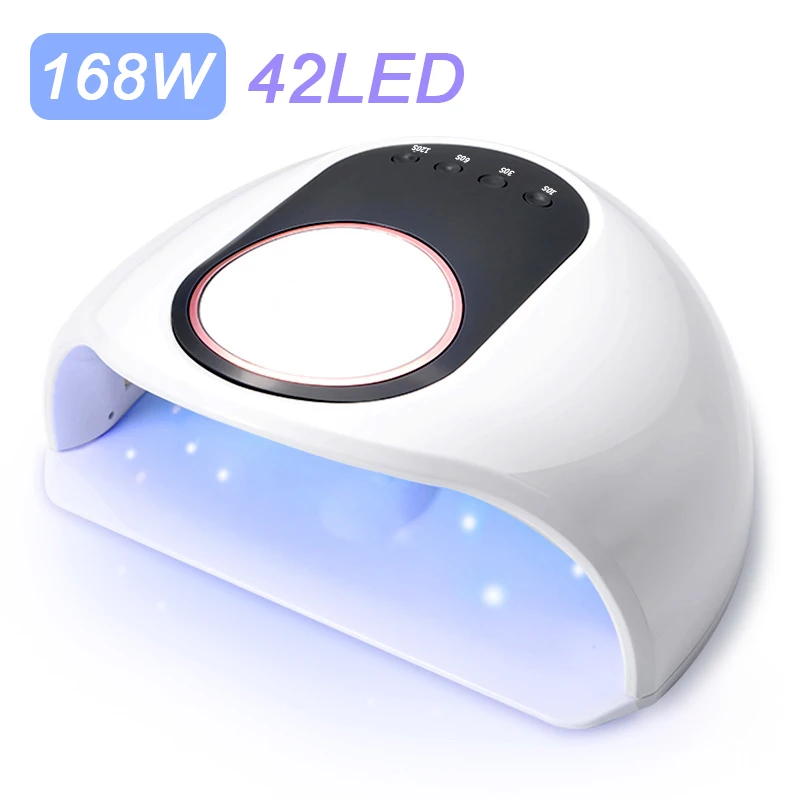 

NEW K1 168W/48W UV LED Nail Lamp For All Gels 42/30 LEDs Dryer Lamp Polish Sun Light Timer 10/30/60/99s For Nail Dryer