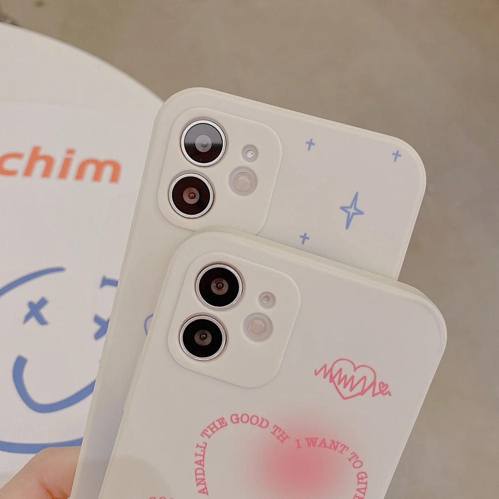 new eternal love couple phone case for iphone 13 pro max cute square silicone cover conque shell for iphone 11 12 xr xs 7 8 plus free global shipping