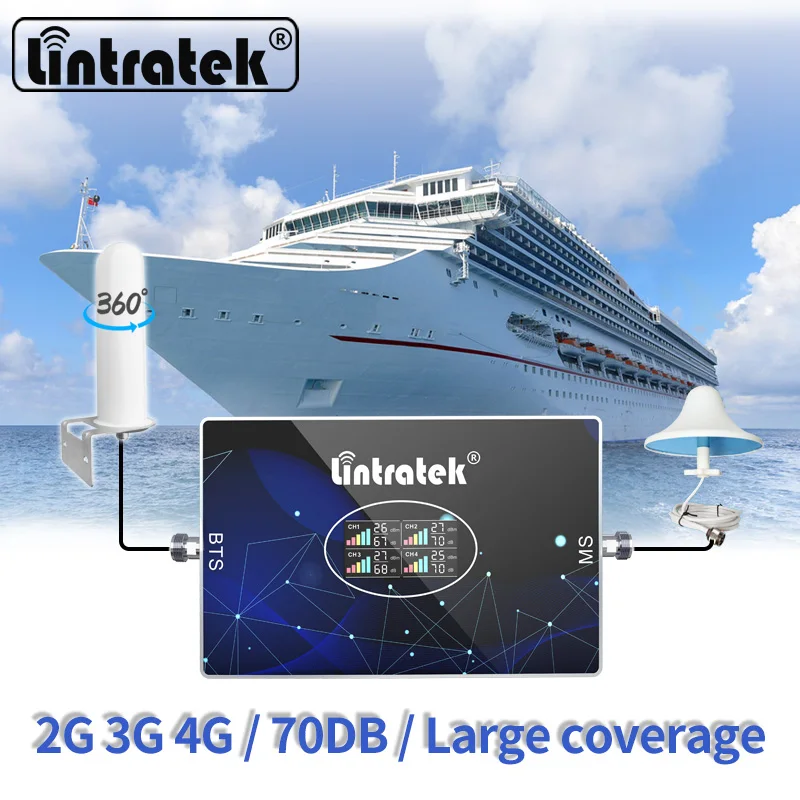 

2G 3G 4G усилитель Сигнала CDMA 850 GSM 900 WCDMA 2100 LTE 1800 2600 сотовый ретранслятор для парусного спорта 70 дБ усилитель усиления