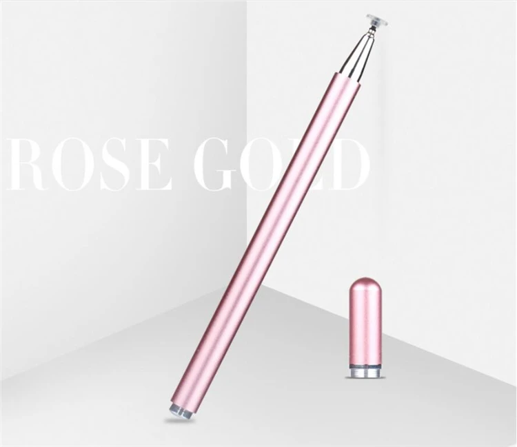 Metal stylus pen capactivite touch screen pen universal tablet pen drawing writing for android for iPad for Samsung - Цвета: Rose Gold