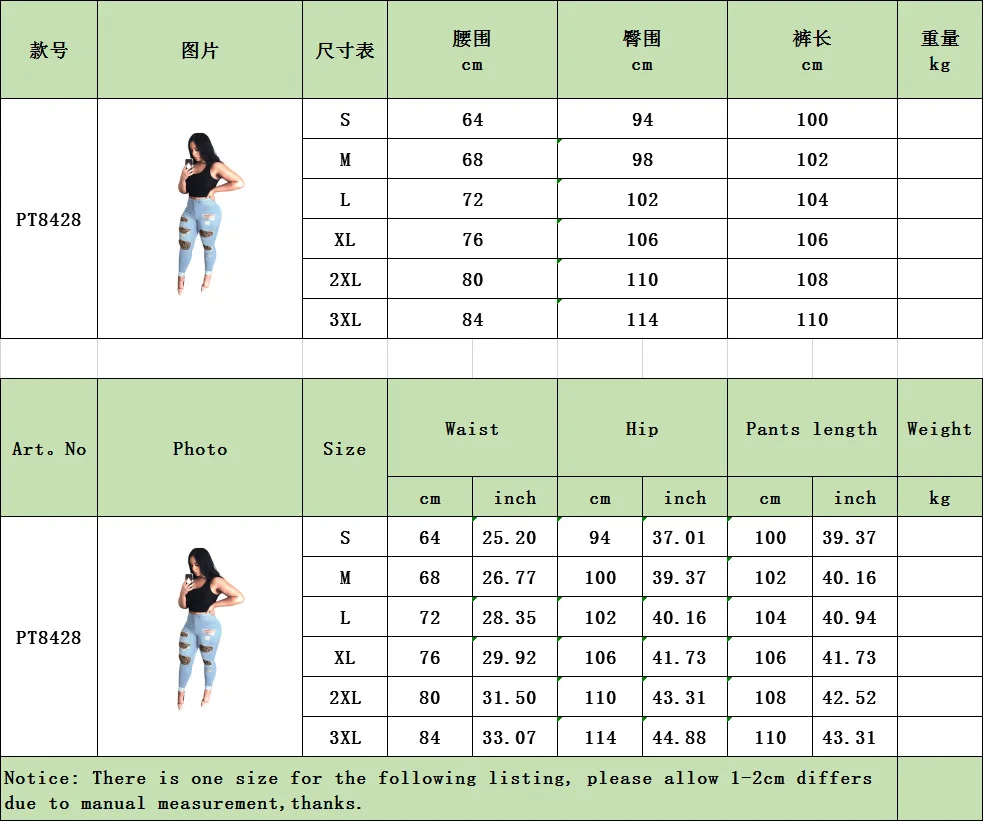 

Romantic Skinny sexy leopard patchwork women jeans spring/autumn streetwear hole denim trousers lady casual pencil pants