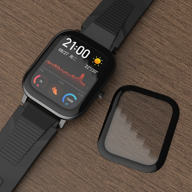 3в1 металлический Миланский ремешок для Xiaomi Amazfit GTS чехол браслет Huami Band 3D Защитная