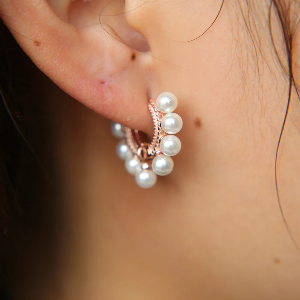 Брендовые классические солнцезащитные очки 9 шт. жемчужные серьги в виде колец