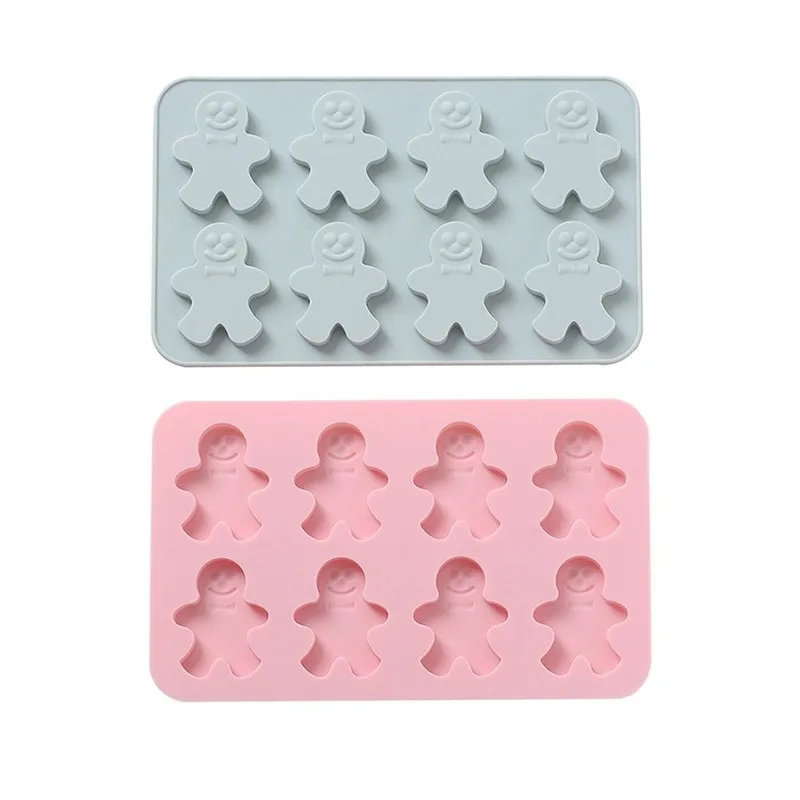 8 даже Пряничный человечек силиконовая форма пищевая класс экологически чистые