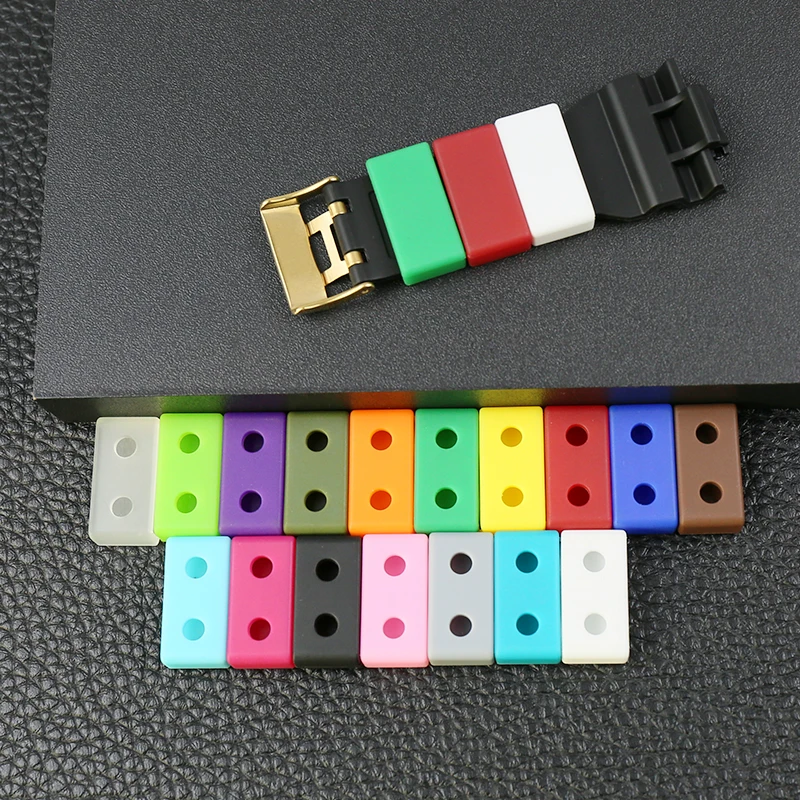 2Pcs Watch accessories resin strap loop for Casio G-SHOCK watch strap 18mm20mm22mm24mm waterproof rubber strap ring movable ring