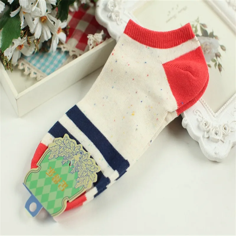 ZDL 135 Для женщин короткие низкие носки до лодыжки Хлопок Повседневное широкими