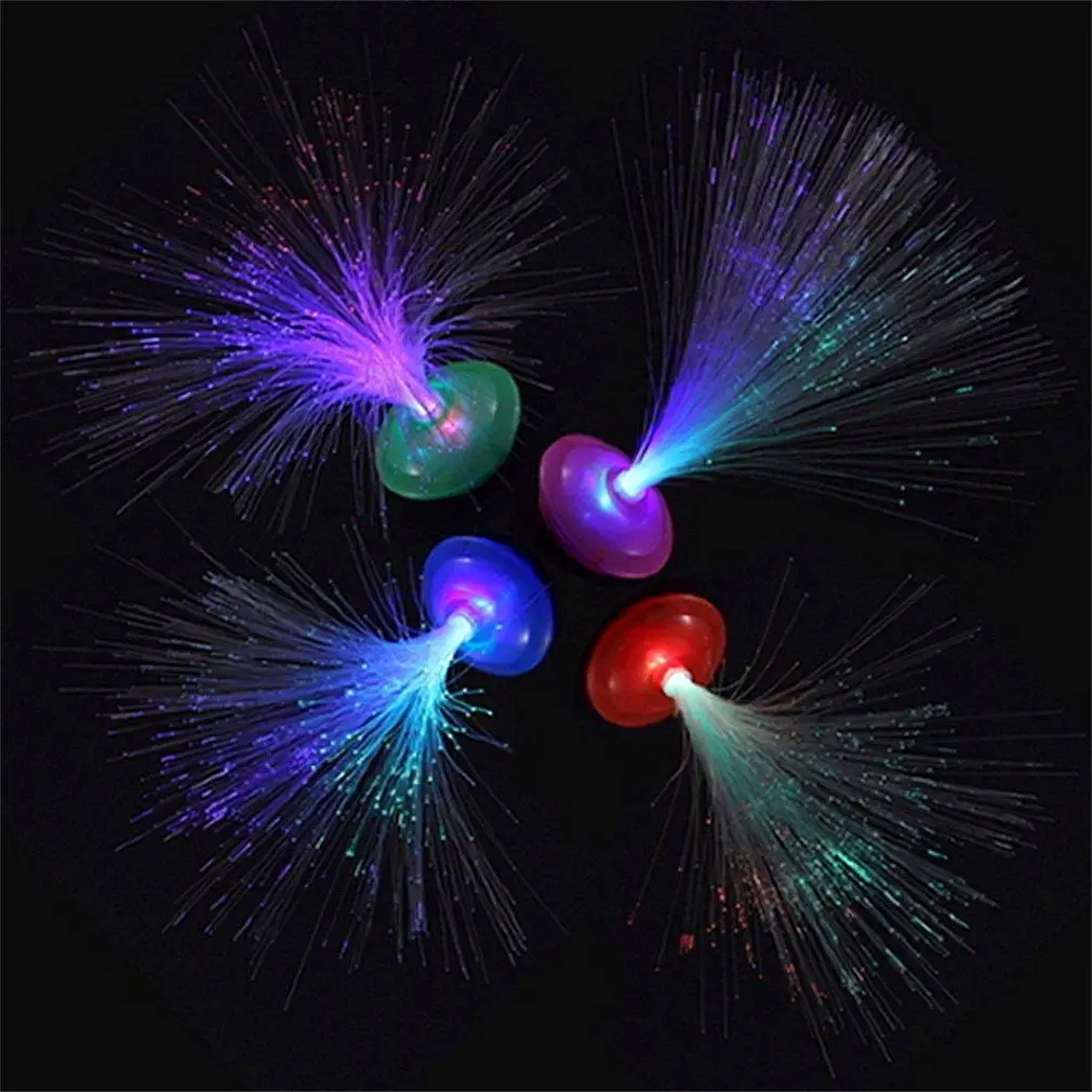 Красивая романтическая светодиодная Ночная лампа из оптоволокна с изменением