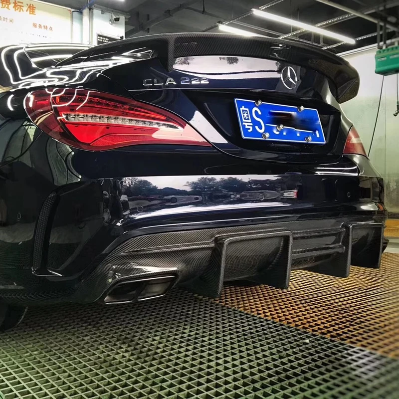Автомобильный диффузор для заднего бампера губа Mercedes Benz CLA W117 C117 CLA200 CLA250 Sport CLA45 AMG