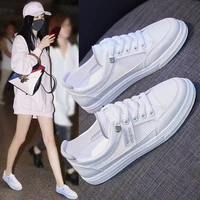 womensummer fashion white sneakers breathable flat shoes women casual lightweight sports shoes non slip outdoor running footwear