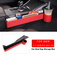 abs plastic car seat gap slit storage box for bmw 3 5 series 6gt x5 cup%c2%a0drink holder%c2%a0organizer center console stowing tidying