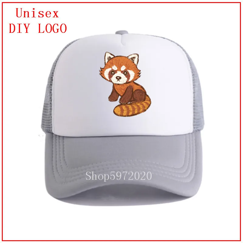 Красная панда ракета baccoon папа шляпа хлопок вышивка бейсболка женские кепки