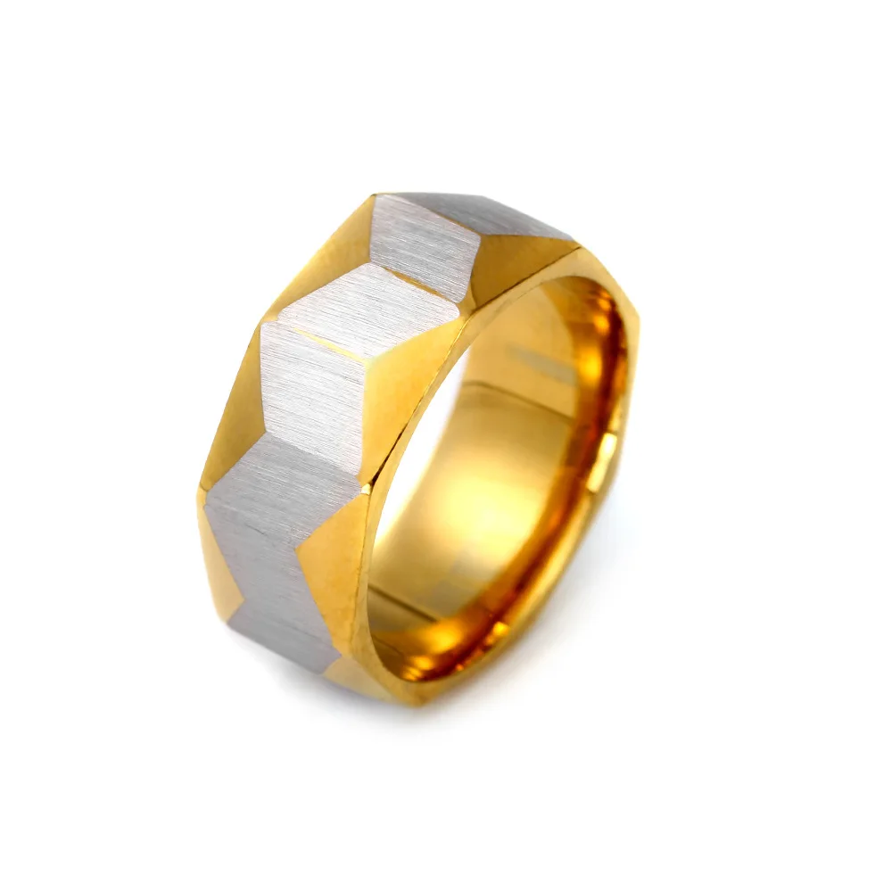 Новинка кольцо из нержавеющей стали золотого и серебряного цвета без выцветания