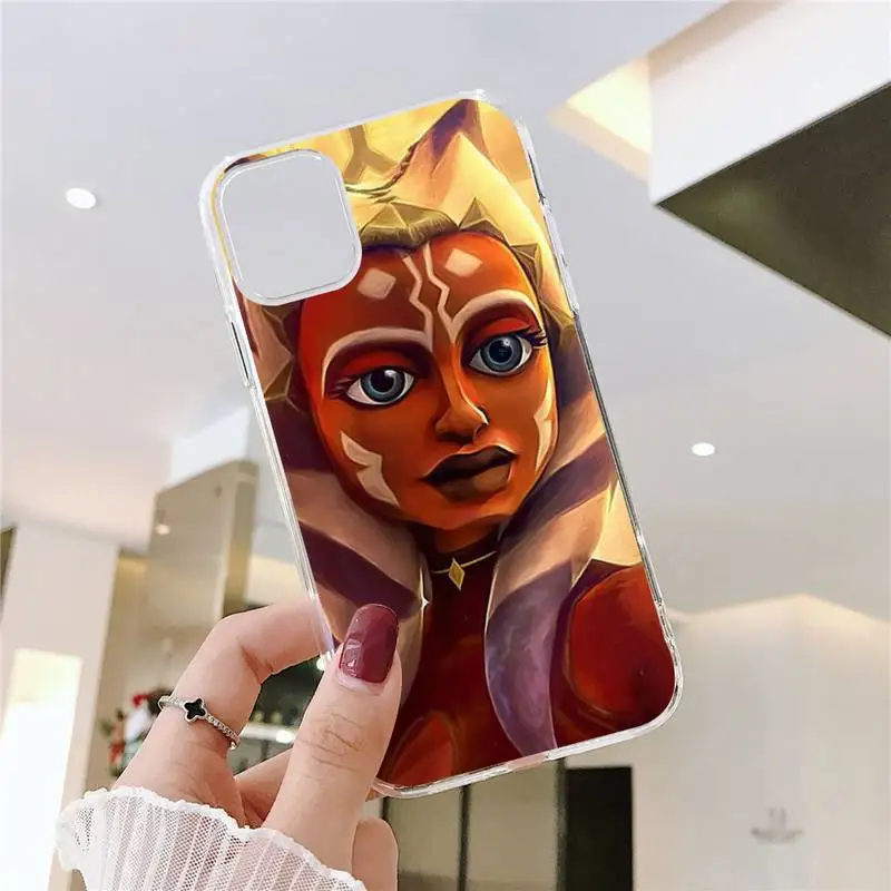 

Handsome Ahsocatano Phone Case Transparent for iPhone 6 7 8 11 12 s mini pro X XS XR MAX Plus SE cover funda