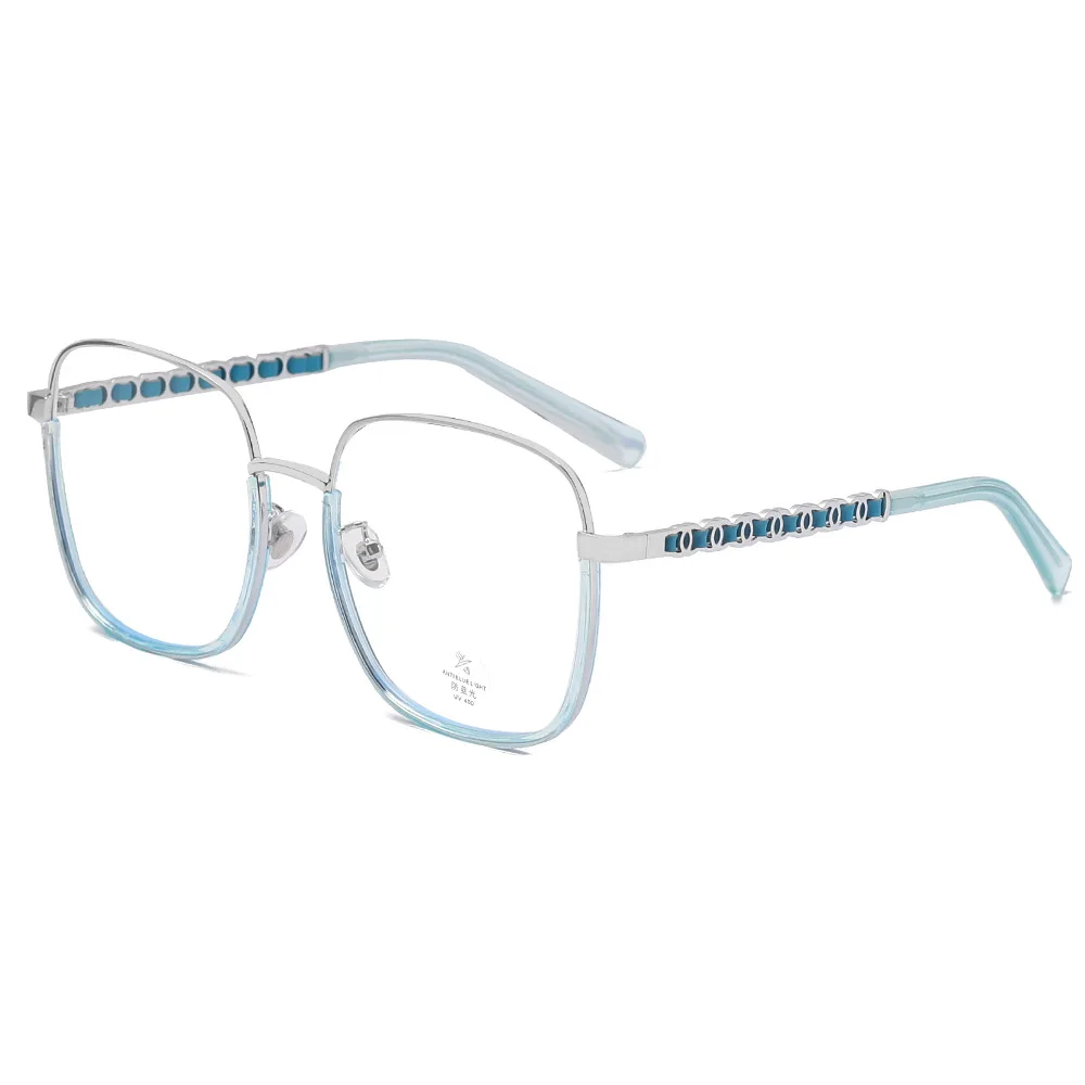 

2022 New Anti Blue Light Glasses Blocking Headache Eyewear Metal AC Lens Optical Eyeglasses for Men Women