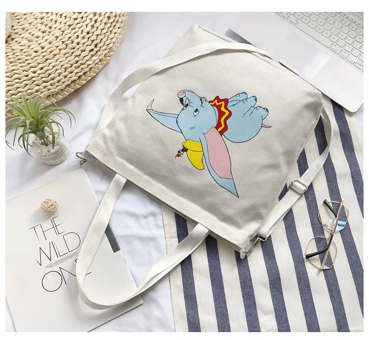 Disney Dumbo сумка женская новая простая ткань сумка наплечная сумка-мессенджер женская сумка повседневная хозяйственная сумка