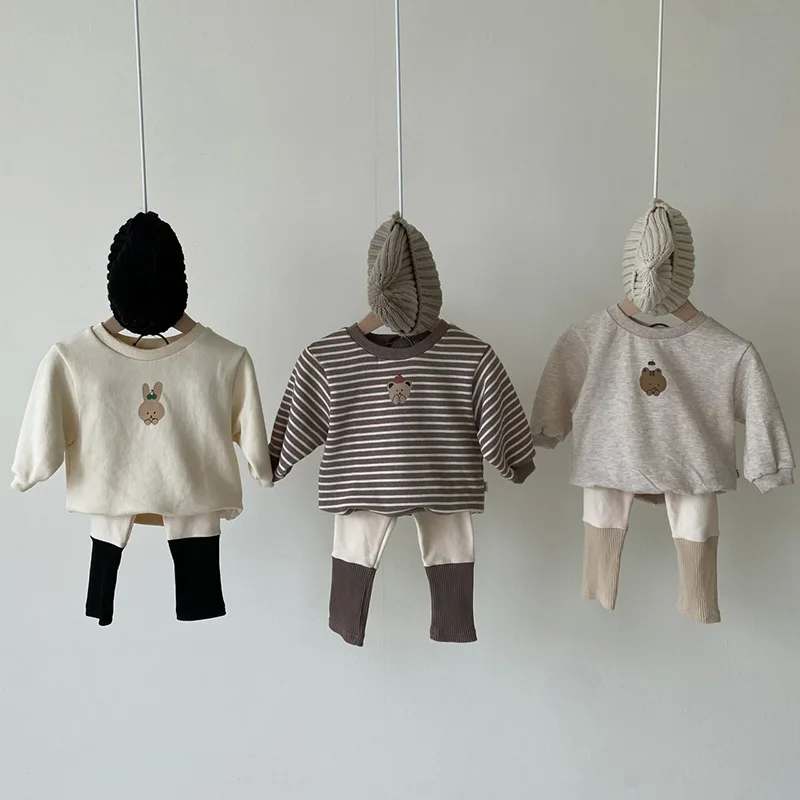 Новинка 2021 лоскутные леггинсы для младенцев хлопковые длинные штаны малышей