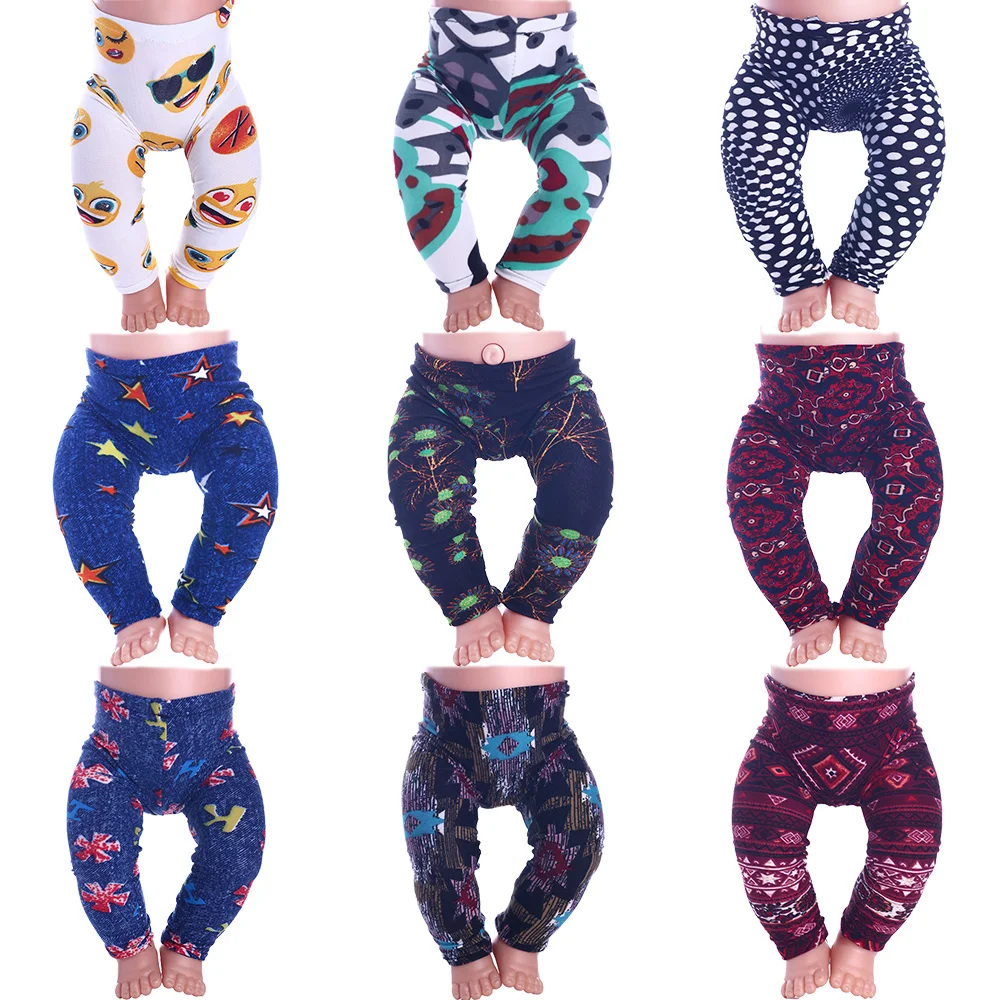 Новый узор с леггинсами кукла одежда аксессуары 18 дюймов 43 см лучший подарок для