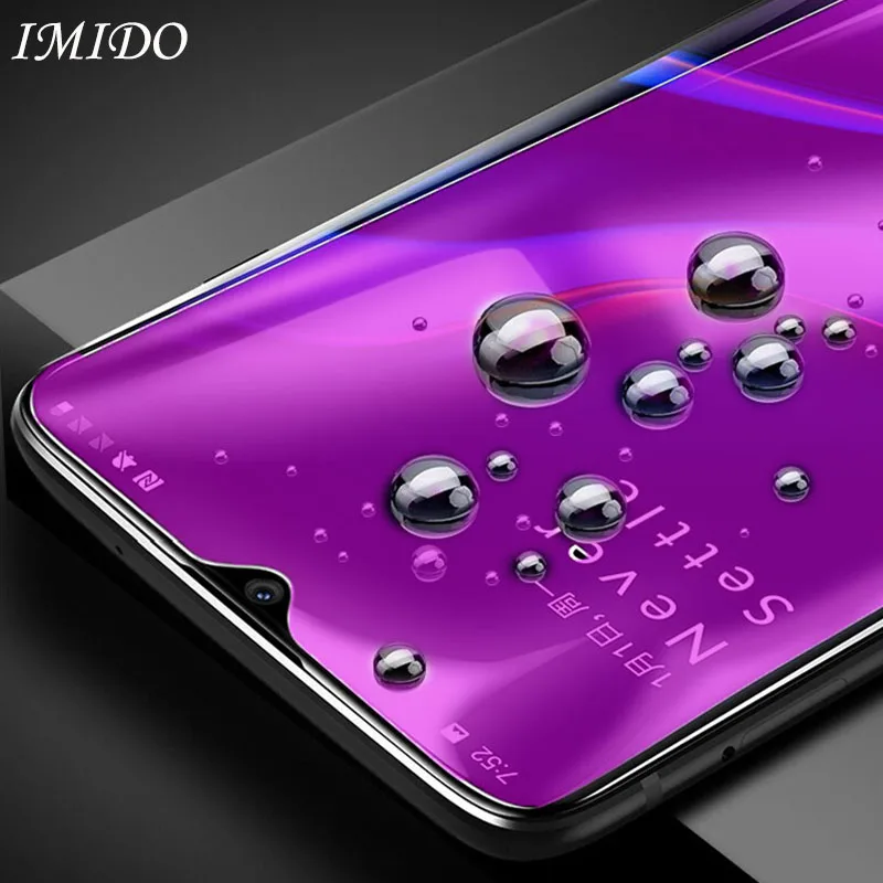 IMIDO полное покрытие анти синее закаленное стекло для Oneplus 7 синий луч Защита