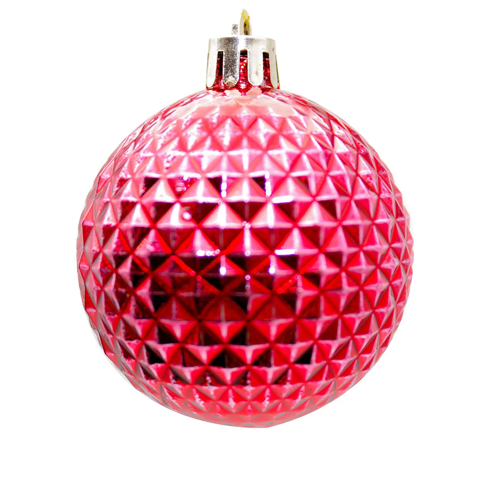 

36pcs Christmas Tree Ball Bauble Hanging Sequin Snowflake Metallic Home Party Pendants Ornament Xmas Decoration New Year Gift