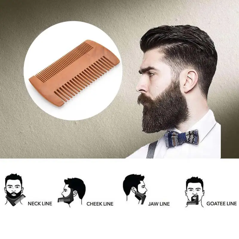 Уход за бородой набор для ухода масло крем шампунь персиковый гребень щетина