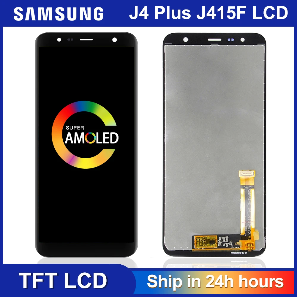 100% Оригинальный сенсорный ЖК дисплей для Samsung Galaxy J4 + 2018 Plus J415 J415F J410 J6 Prime J610|Экраны