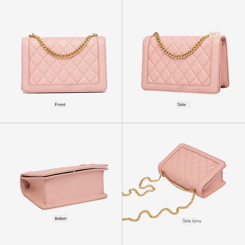 Новинка 2020 элегантная женская сумка с ромбовидной цепочкой женские квадратные