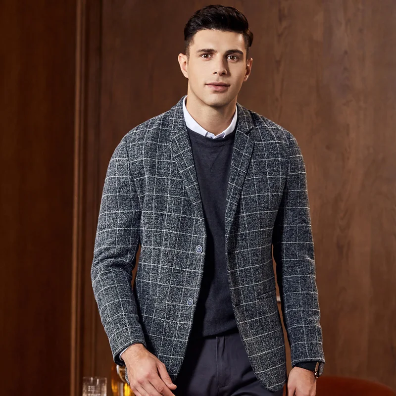 

Мужской повседневный пиджак, приталенный пиджак, однобортный пиджак BG50BS