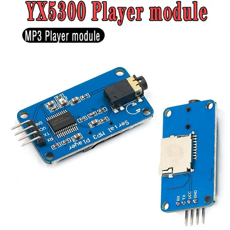 

MP3 декодер модуль Dac Board YX5300 UART Control серийный модуль MP3-плеера для Arduino/AVR/ARM/PIC CF аудио анализатор спектра