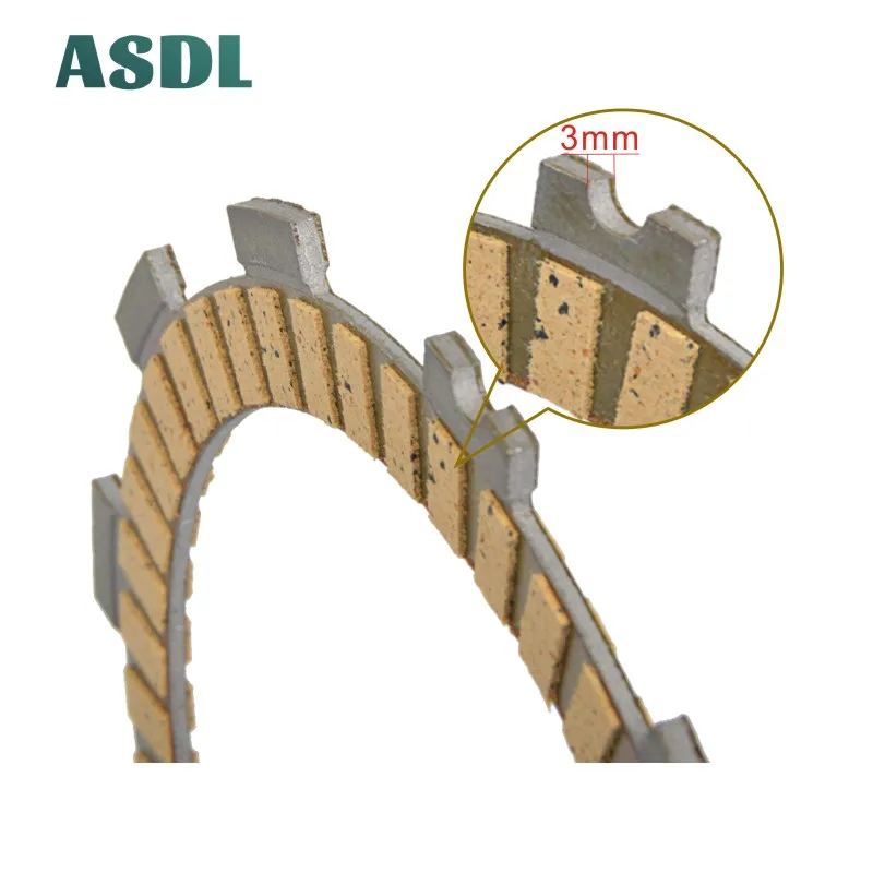 Motorcycle Engine Parts Clutch Friction Plates Kit For Kawasaki KX 125 KH 500 H1F Z200 KZ200A KL 250 KLR RM #d |