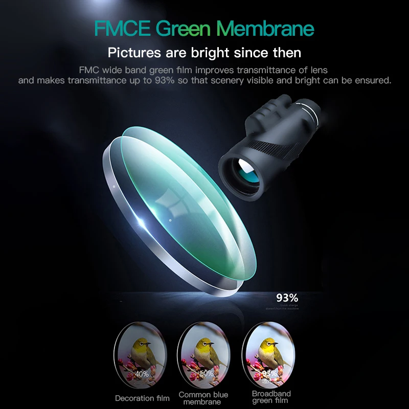 Монокулярный телескоп 40 х60 компактная Выдвижная камера для телефона зум Starscope Bak4