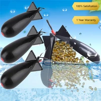 1015pcs carp fishing rocket feeder spod bomb float lure bait holder 2 size pellet rockets feeders position gear accessories