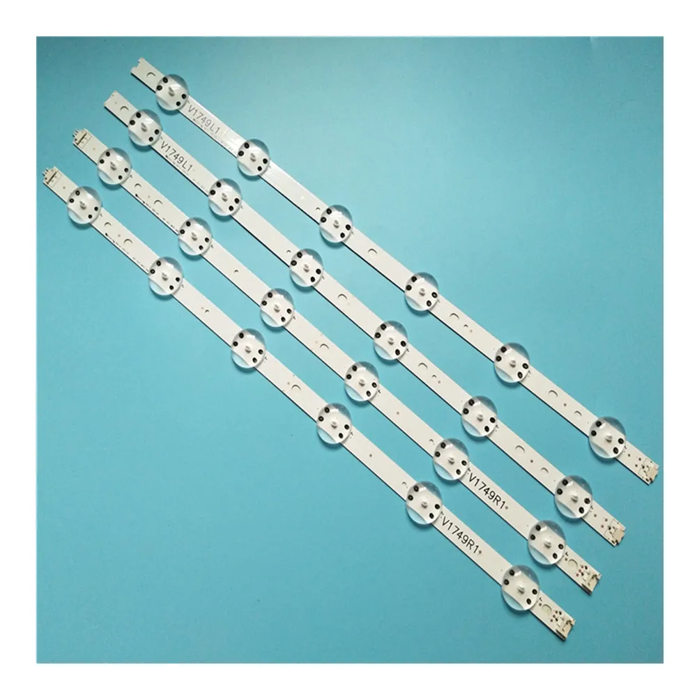 

4pcs LED Backlight strip For LG 49" TV 6916L-2862A 6916L-2863A V17 49 R1+L1 ART3 49UJ670V-ZD 49UJ6560 49UJ651V LC490DGG(F