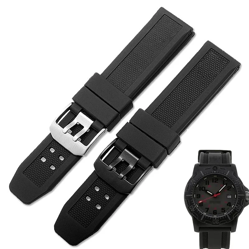 

Silicone strap for Luminox Strap 8830 8831 8832 Series Scale Compass Strap Rubber Strap 20mm 23mm Men's Watch Band Accessories