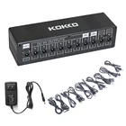Блок питания для гитарной педали KOKKO, 10 изолированных выходов, блок питания для гитарных эффектов, выход 4*500 мА, выход 6*100 мА