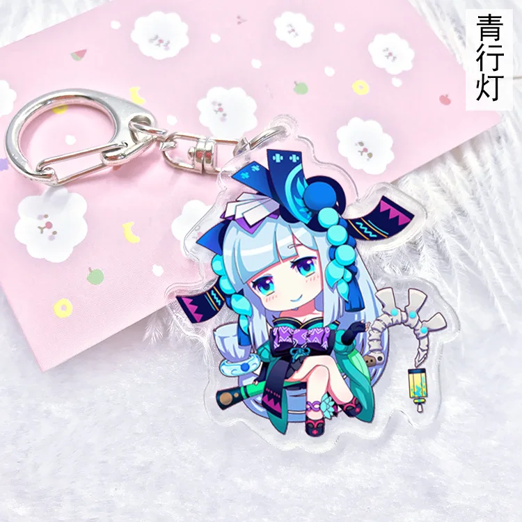 Аниме Onmyoji акриловый брелок демонический нож для девочек Gui shibay aoandou Ibaraki douji Модный милый кулон chaviro брелок ювелирные изделия