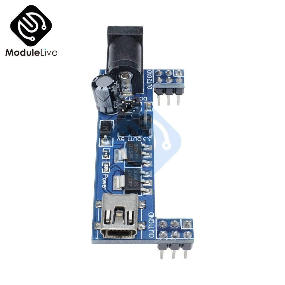 Макетная плата MB102 1 шт. модуль питания с мини USB 3 В 5 для без пайки|Импульсный