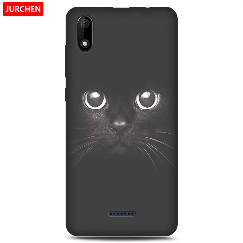 Яркий Силиконовый мягкий чехол JURCHEN для Wiko Y60 5 45 дюйма 2019 мультяшный милый из