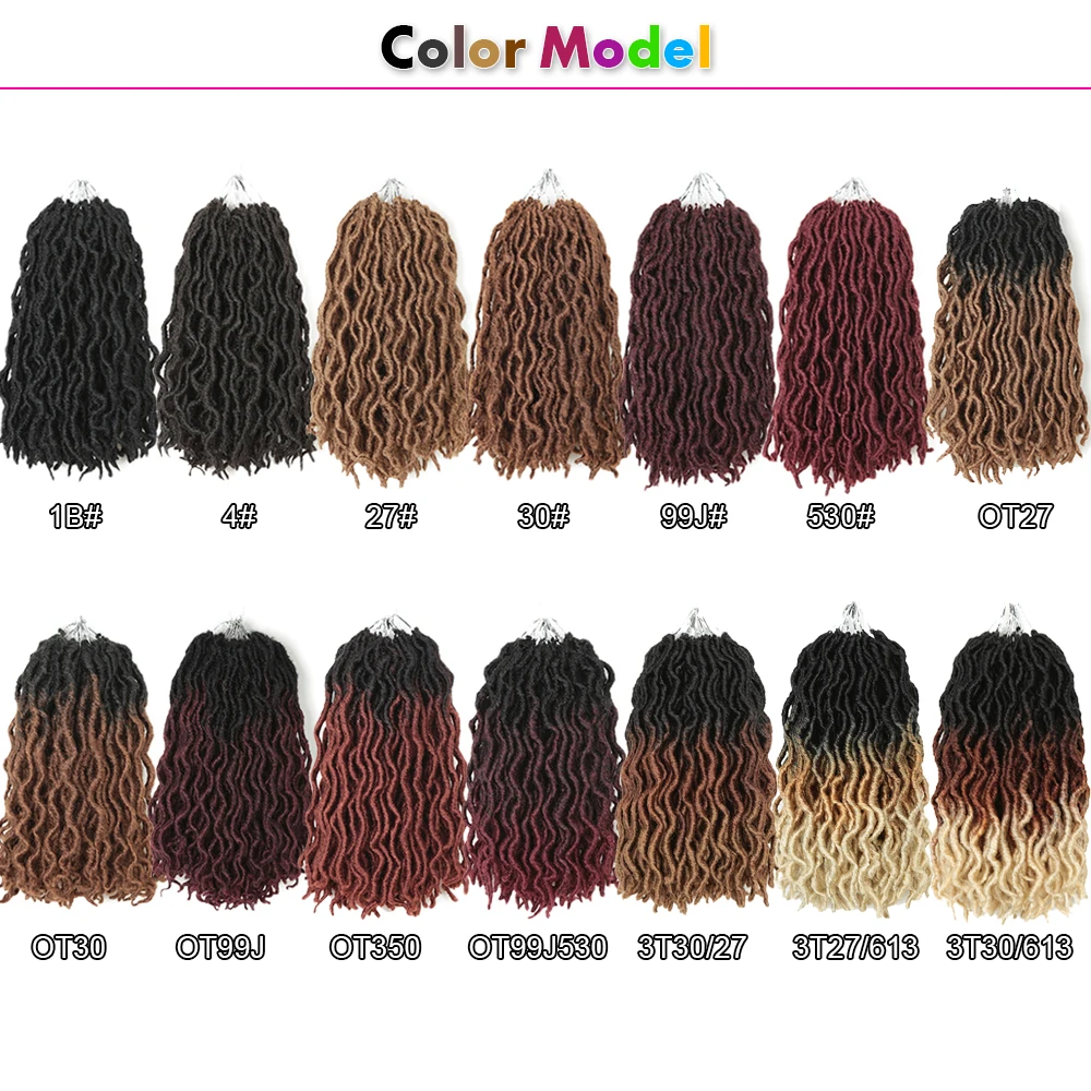12 дюймов богиня искусственные локоны в стиле Crochet волосы синтетика затененные
